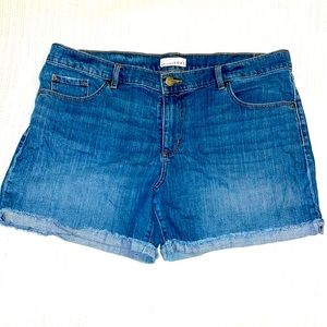 LOFT Blue Jean Shorts Size 32/14